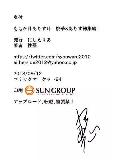 Momokajiru Arisujiru Momoka & Arisu Soushuuhen I