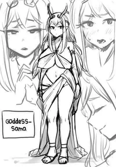 [kitsunekopandanuki (pandanuki)] Yokkyuu Fuman Ochimegami [Futanari Chinpo Sword] o Sazukemasu. | Giving The Sexually Frustrated Fallen Goddess The Item [Futanari Dick Sword] [English] {Doujins.com}