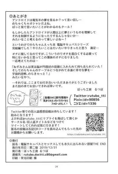 Dennou Succubus to Sex Shite mo Eikyuu ni Derarenai Heya THE END