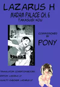 [Takasugi Kou] Madam Palace Ch. 1-6 [English] [Lazarus H]
