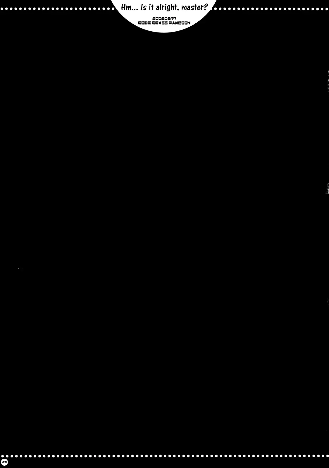 Hm... Is it alright, Master?