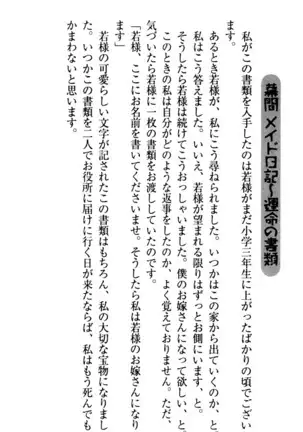 年上メイドの新婚日記