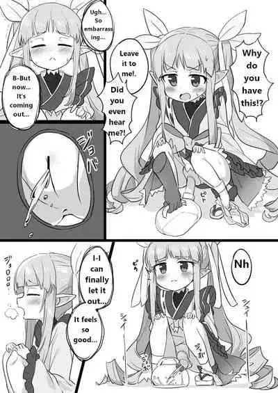 A manga about Kyouka-chan peeing in a held urinal